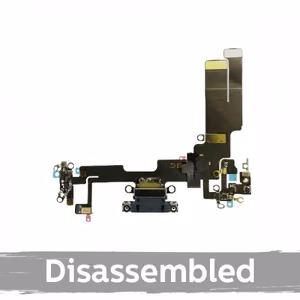 Uzlādes pieslēgvieta saderīga ar iPhone 14 ar šleifi / dzeltena / (100% oriģināla / lietota)