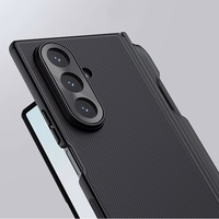 Nillkin Super Frosted Shield Fold Magnētiskais viedtālruņa apvalks priekš Samsung Galaxy Z Fold 7, saderīgs ar MagSafe, ar S Pen Space - melns