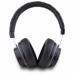 DKNY Checkered Pattern bezvadu uz ausīm liekamās Bluetooth 5.3 austiņas, melnas
