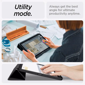 Spigen Urban Fit planšetdatora apvalks iPad Air 10.9'' 4/5 2020-2022 / 11.6'' 2024 - melns (m)