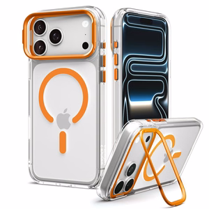 Spigen Ultra Hybrid Optik S MagSafe maciņš iPhone 18 Pro Max / 17 Pro Max, caurspīdīgs oranžs