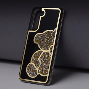TEDDY BEAR viedtālruņa apvalks SAMSUNG A54 zelta