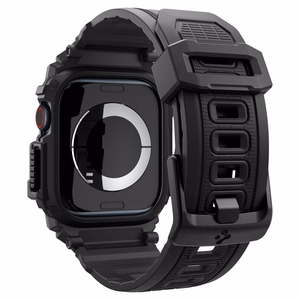 Spigen Rugged Armor Pro siksniņa viedtālruņa apvalks Apple Watch 10 (42mm) - melns