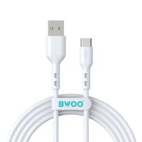 BWOO Kabelis USB - USB-C 1m 3A balts BO-X172C
