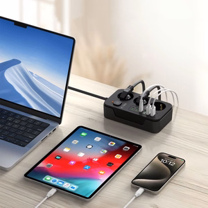 TECH-PROTECT PC3X6 PAGARINĀTĀJS 3 USB & 3 TYPE-C & 3 LIGZDU 200CM MELNS