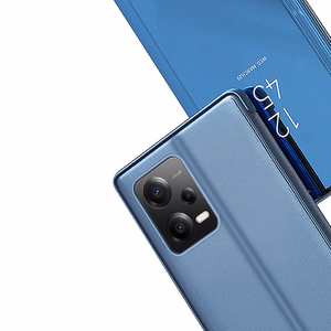 Clear View viedtālruņa apvalks Xiaomi Redmi Note 12 Pro+ ar atveramu vāku melns