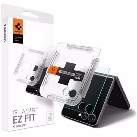 Spigen Glas.TR EZ Fit HD Rūdīts stikls 2 komplekts Samsung Galaxy Z Flip 7 - caurspīdīgs