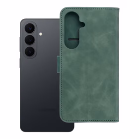 TENDER grāmatas veida viedtālruņa apvalks SAMSUNG S26 Edge zaļš