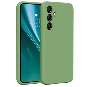 Etteri silikona viedtālruņa apvalks Samsung Galaxy A55 5G - gaiši zaļš