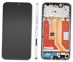LCD ekrāns priekš Huawei Honor 400 Lite ar skārienjutīgo ekrānu un rāmi, Velvet Grey, oriģināls (service pack)
