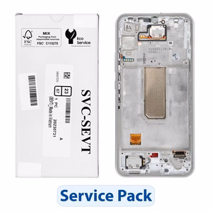ServicePack LCD displejs SAMSUNG A34 5G A346B sudrabs GH82-31201B