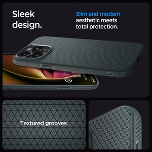 Spigen Liquid Air viedtālruņa apvalks iPhone 16 Pro Max - zaļš