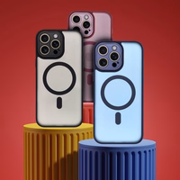 VARIETE MAG COVER vāciņš, saderīgs ar MagSafe, paredzēts IPHONE 12 PRO, tumši zilā krāsā