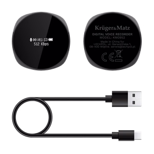 Kruger&Matz KM0952 digitālais diktofons, 8 GB