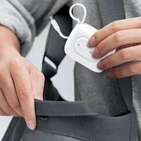 Dudao K32 22.5W 10000mAh portatīvais lādētājs ar iebūvētu USB-C / Lightning kabeli - balta