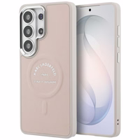 Karl Lagerfeld maciņš Embossed Ring RSG Logo MagSafe Samsung Galaxy S26 Ultra rozā