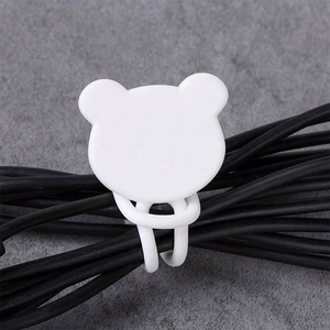 Silicone cable reel - brown