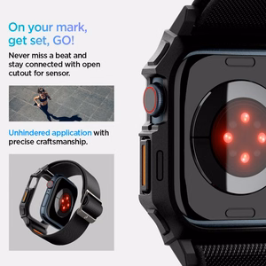 Siksniņa SPIGEN LITE FIT ”PRO” APPLE WATCH 10 (42 MM) matēts melns