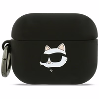 Karl Lagerfeld Silicone Choupette Head 3D macins AirPods Pro 3 - melns