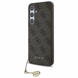Guess GUHCS24FEGF4GBR S24 FE S721 brūns/brūns cietais apvalks 4G Piekariņu Kolekcija