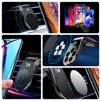 Wozinsky magnētiskais tālruņa turētājs ventilācijas režģim, melns (WCH-02)