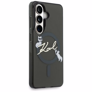Karl Lagerfeld maciņš IML KC Script MagSafe priekš Samsung Galaxy S26 melns