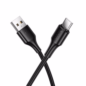 Кабель USB A to USB C Hoco 3A 1 m X120 черный