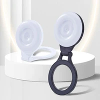 Magnētiskais telefona statīvs ar gaismu saderīgs ar MagSafe L8 balts