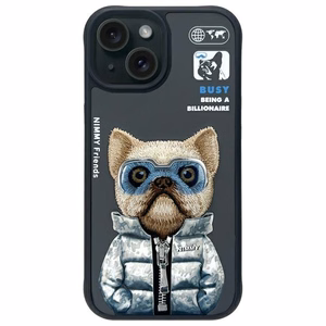 Nimmy Cool&Cute 2.0 viedtālruņa apvalks iPhone 15 - melns