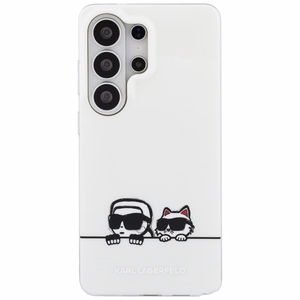 Karl Lagerfeld maciņš IML Peekaboo Karl un Choupette MagSafe priekš Samsung Galaxy S26 Ultra caurspīdīgs