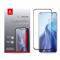 Crong 3D Armor Glass - 9H Full līme Tempered Glass Xiaomi Mi 11 Full Screen + Installation Frame