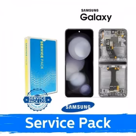 Ekranas skirtas Samsung F731 Z Flip5 (INNER) su rėmeliu / Graphite (Gray) / (Service Pack)