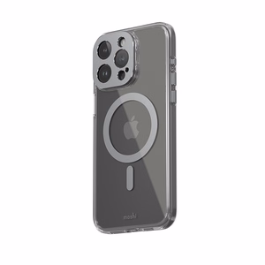 Moshi iGlaze MagSafe vāciņš ierīcei iPhone 15 Pro Max, “Meteorite Gray” krāsā