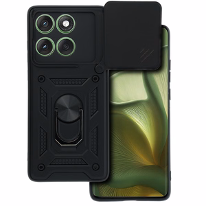 Slide Camera Armor viedtālruņa apvalks Motorola Edge 60 5G, melns