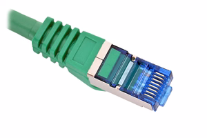 LANBERG PATCHCORD S/FTP CAT.6A 0.5M zaļš LSZH