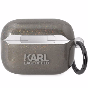 Karl Lagerfeld KLAP2HNKCTGK Airpods Pro 2 cover black/black Gliter Karl&Choupette