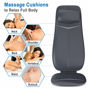 RENPHO Neck & Back Massage Cushion S Black kakla un muguras masāžas spilvens