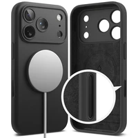 Ringke silikona magnētiskais viedtālruņa apvalks iPhone 17 Pro Max - melns