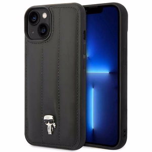 Чехол Karl Lagerfeld Puffy Ikonik Pin для iPhone 14 / 15 / 13 чёрный