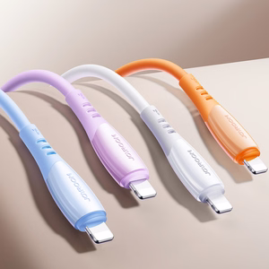 Joyroom S-A59 Vibrant Series 3A USB-A - Lightning kabelis 1.2m - oranžs