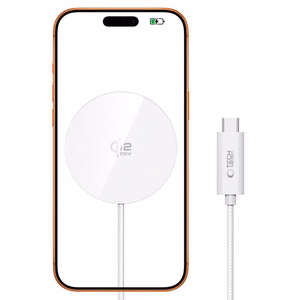 TECH-PROTECT A50 Magnetic MAGSAFE Bezvadu Lādētājs 25W QI2.2 balts