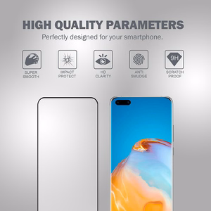 Crong 3D Armour Glass 9H rūdīta stikla aizsargs visam Huawei P40 Pro ekrānam ar uzstādīšanas rāmi
