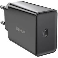 Baseus Speed Mini ātrās uzlādes lādētājs, USB-C, PD, 3A, 20W (melns)