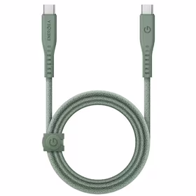 ENERGEA Kabelis Flow USB-C - USB-C1.5m zaļš/green 240W 5A PD Fast Charge