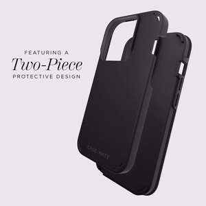 Case-Mate Tough Duo vāciņš ierīcei iPhone 15 Pro Max, melns