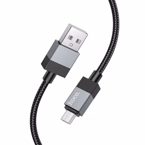 Cable USB A to Micro USB Hoco 2.4A 1m X110 black