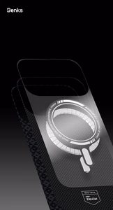 Чехол Benks Magnetic Armor Air Grid Kevlar металлическая рамка 600D (B069) для iPhone 17 Pro чёрный