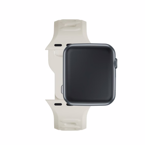 3mk silikona siksniņa Apple Watch, 42/44/45/46/49 mm, Nude, lielais izmērs