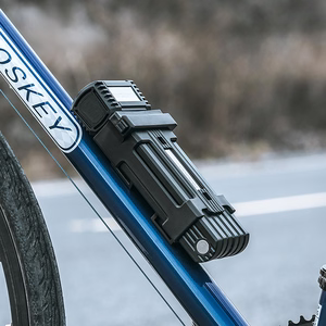 Rockbros LKXR2006 saliekama velosipēda slēdzene ar atslēgu – melna