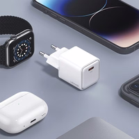 USAMS Tīkla lādētājs 1xUSB-C PD20W (tikai galviņa) PD3.0 Fast Charging violets X-ron Series CC183TC03 (US-CC183)